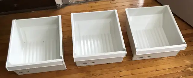 GE Refrigerator Crispers Drawers  lot of 3