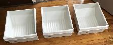 GE Refrigerator Crispers Drawers  lot of 3