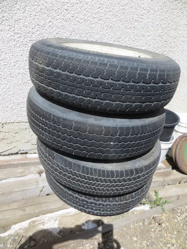 TRAILER TIRES with WHEELS