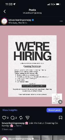 HIRING - Residential Cleaner