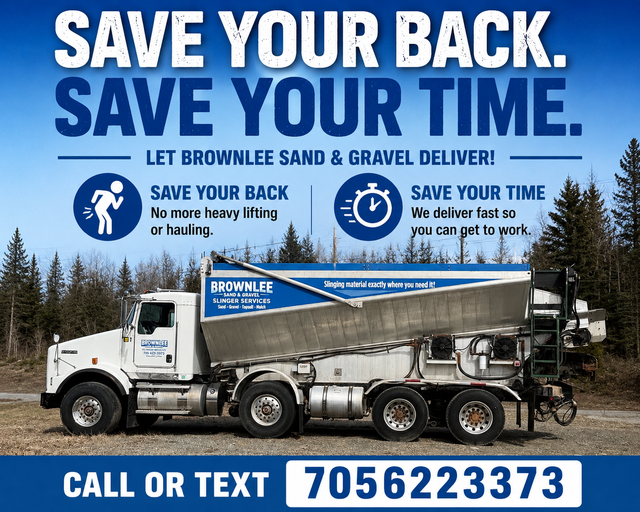 BROWNLEE SAND & GRAVEL – SLINGER SERVICES