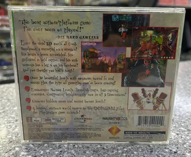 PS1 Crash Bandicoot Complete - Photo 3