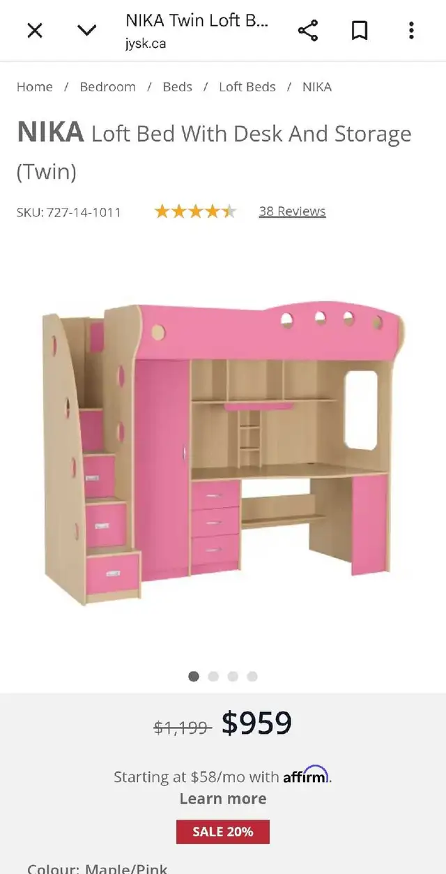 JYSK Kids loft bed - Photo 9