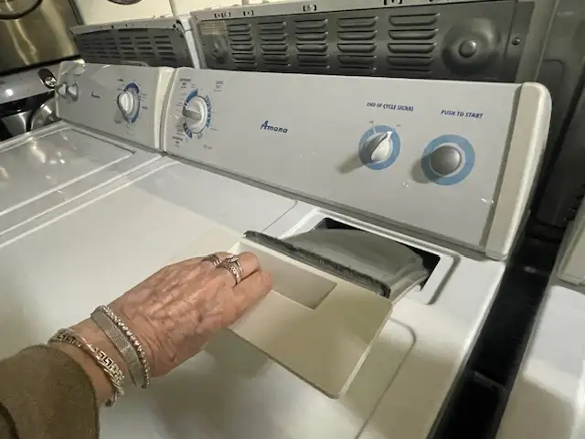 Laveuse sécheuse traditionnelles blanches Amana - Photo 4