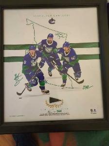 Vancouver Canucks autographed