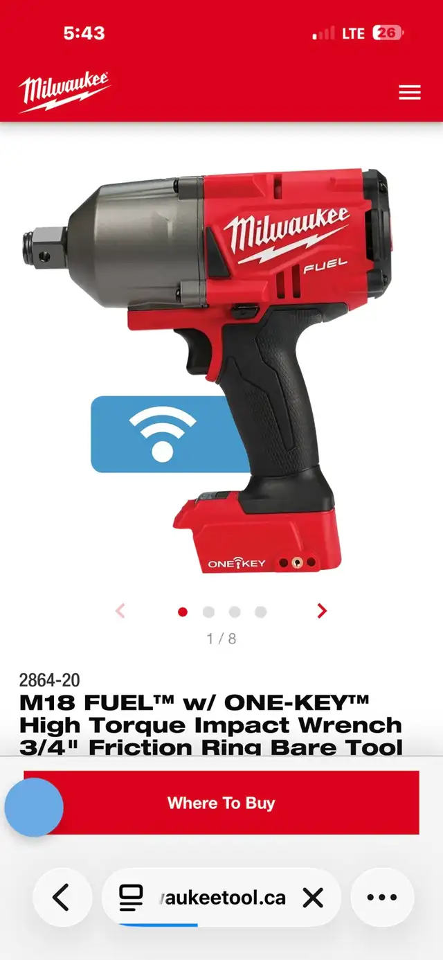 Milwaukee fuel 3/4 impact wrench