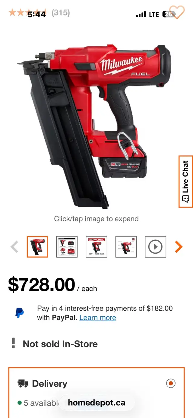 Milwaukee framing nailer