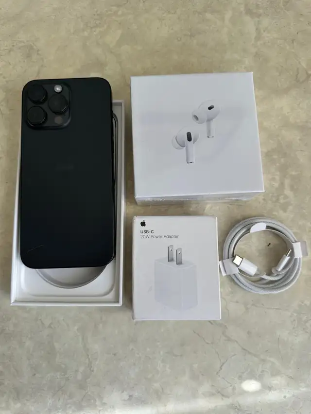 iPhone 15 Pro Max 512gb Accessories Pkg/Delivery