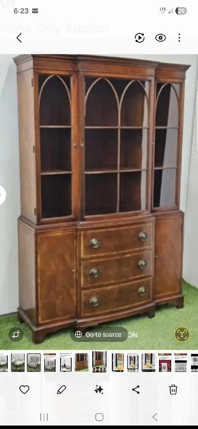 mahogany china cabinet