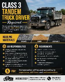 Professional Class 3 Driver Required