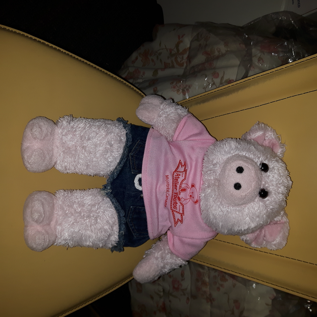 BEAU GRAND COCHON FILLE ROSE NEUF 17'HAUT D'ATELIER TOUTOU$15.00 - Photo 3