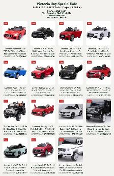 VICTORIA DAY SALE FROM $129 KIDS BABY CHILD RIDE ON CAR W REMOTE