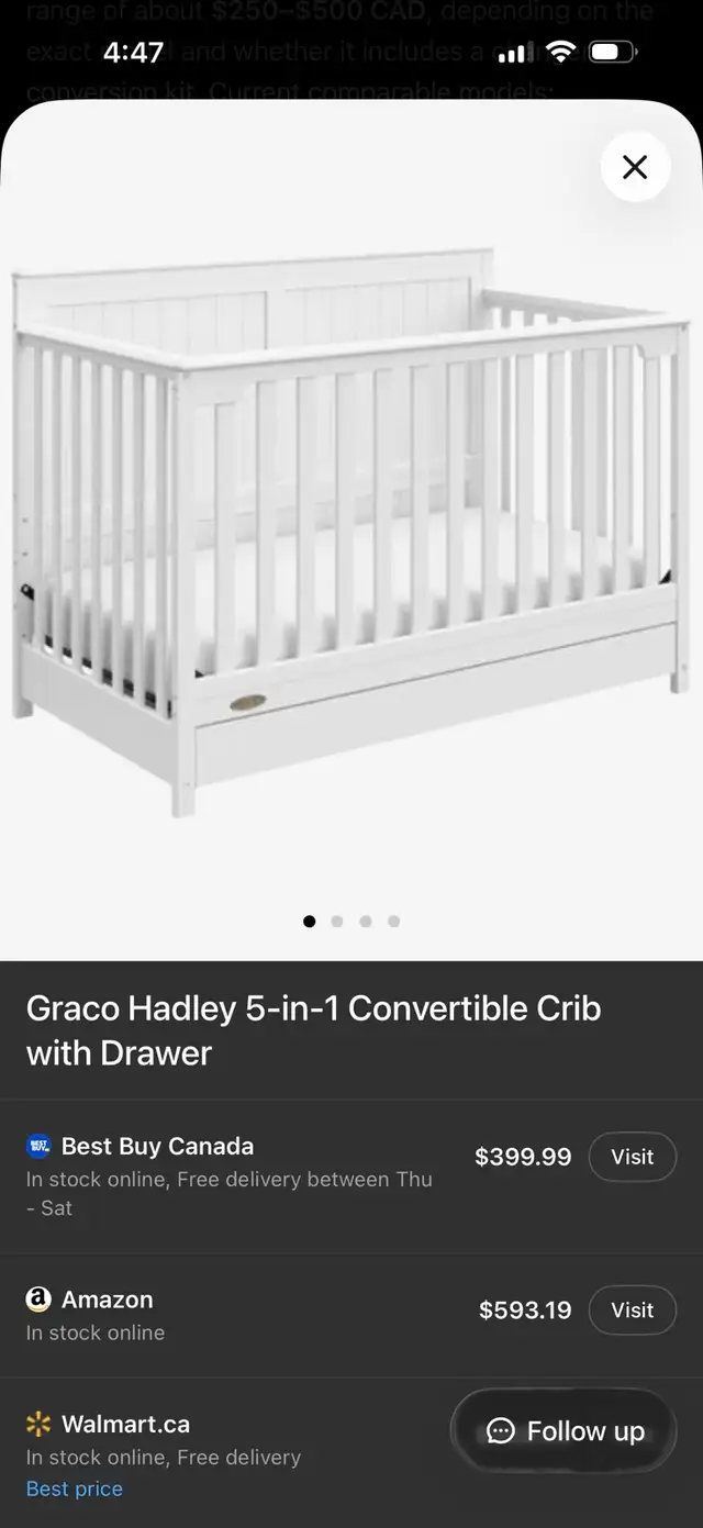 Crib 5 in 1 Graco - Photo 5