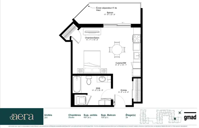 Condo studio d'inspiration hôtelière Mont-Saint-Hilaire - Photo 2