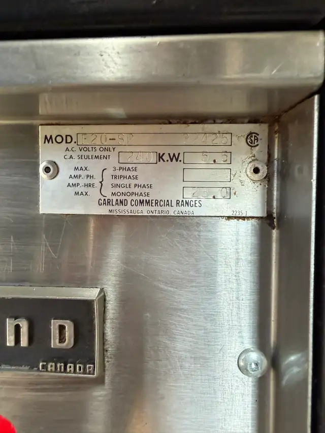Garland E20-SP Stock Pot Range – Electric.  90  day warranty - Photo 2