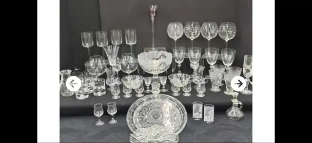 50 pieces of chrstal stemware glases very cheap