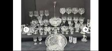 50 pieces of chrstal stemware glases very cheap