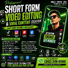 Professional Short Form Video Editing & Viral Content Creation