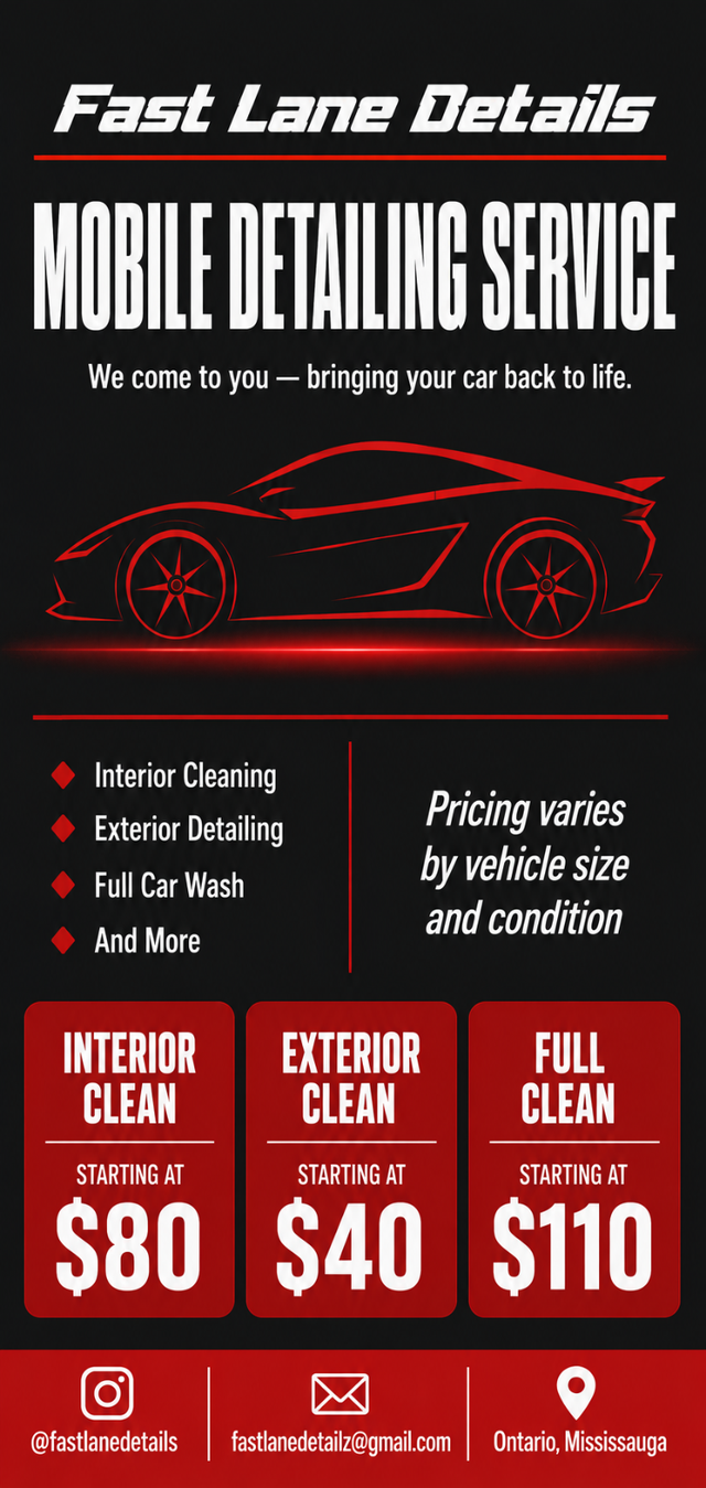 Mobile car detailing. (Car cleaing)