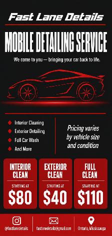 Mobile car detailing. (Car cleaing)