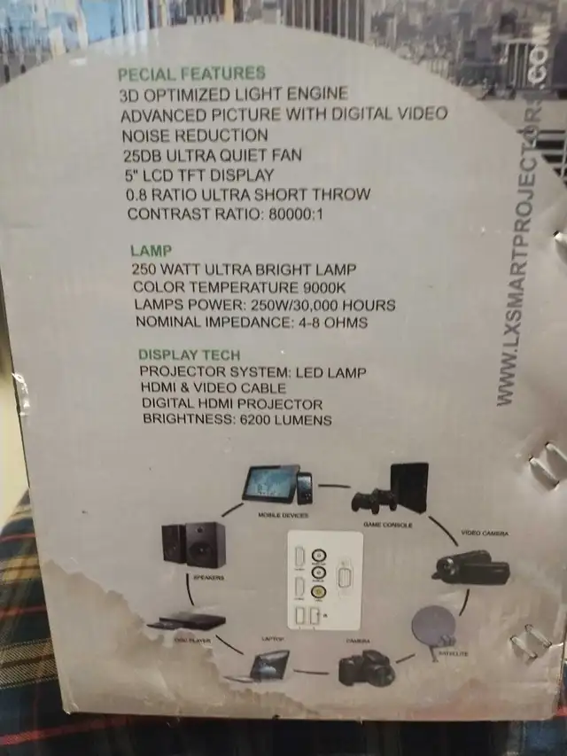 Led 8K smart projector with lock screen - Photo 2