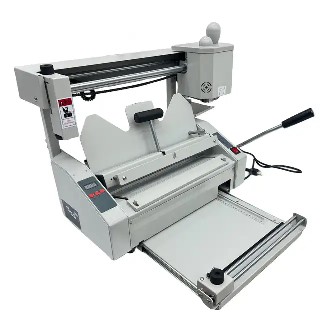 A4 Manual Hot Glue Book Binder 110V Indenting Function 026056 - Photo 2