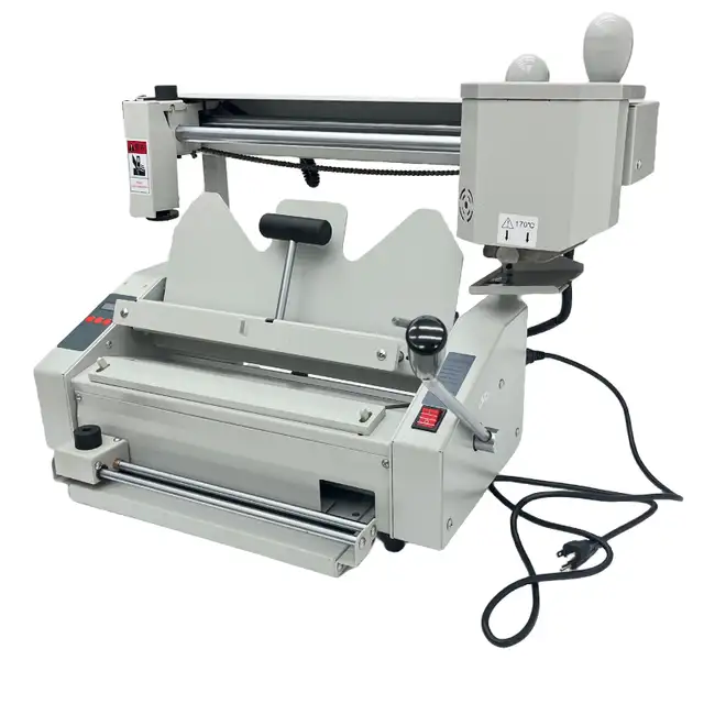 A4 Manual Hot Glue Book Binder 110V Indenting Function 026056 - Photo 8