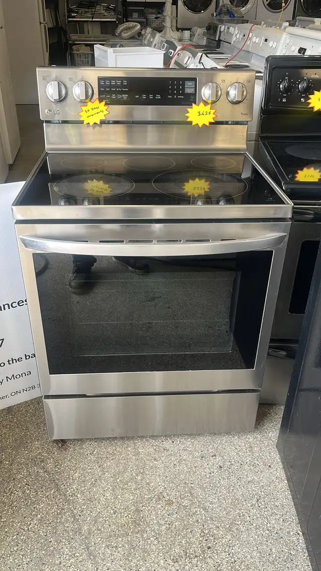 Lg 30' Glass Top Convection Stove Fully Tested 30-DayWarranty