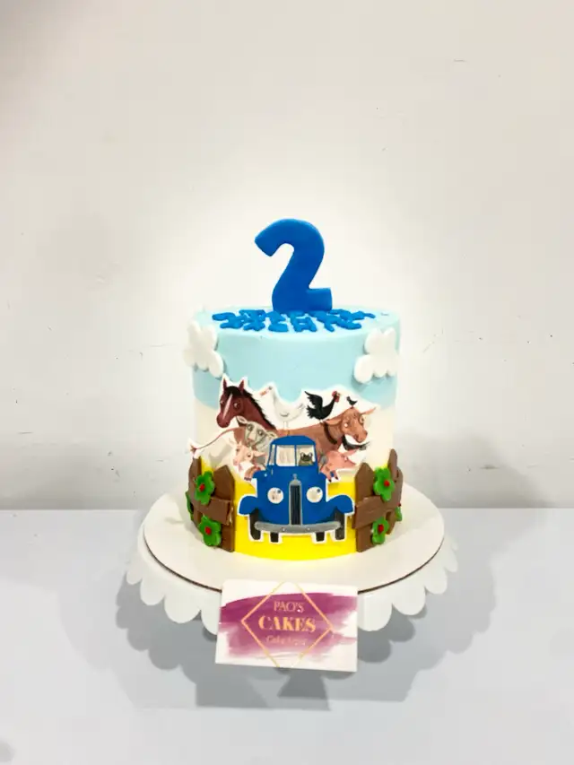 The little blue truck , birthday Cakes cakes