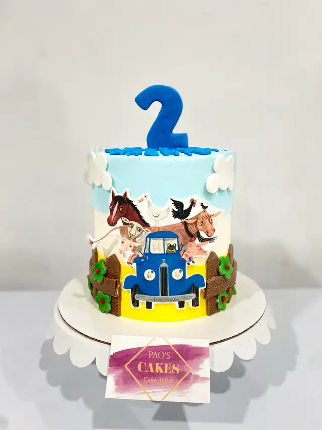 The little blue truck , birthday Cakes cakes - Photo 3