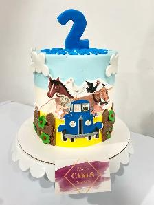 The little blue truck , birthday Cakes cakes - Photo 5