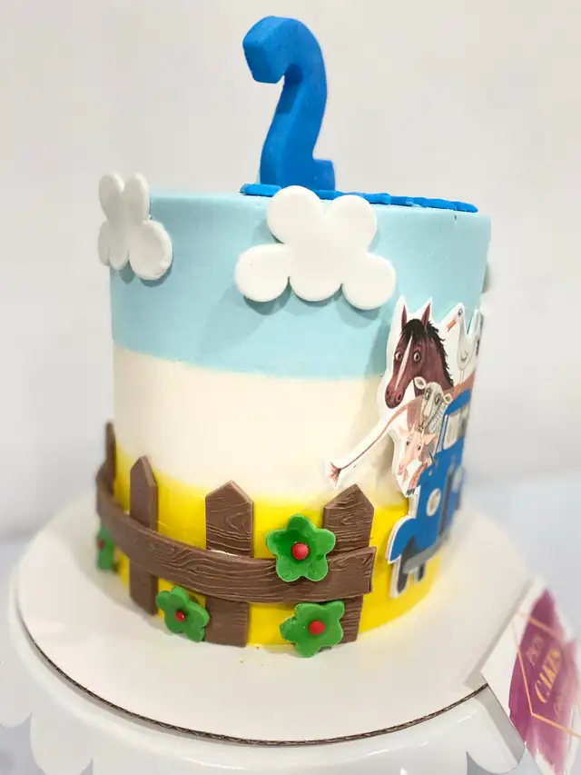 The little blue truck , birthday Cakes cakes - Photo 6