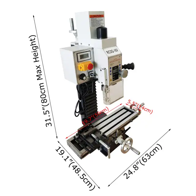 RCOG-16V Brushless Precision Milling &Drilling Machine028417 - Photo 3