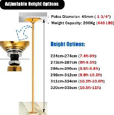 Heavy-Duty Adjustable Dance Pole – Static & Spinning Modes - Photo 3