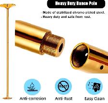 Heavy-Duty Adjustable Dance Pole – Static & Spinning Modes - Photo 4