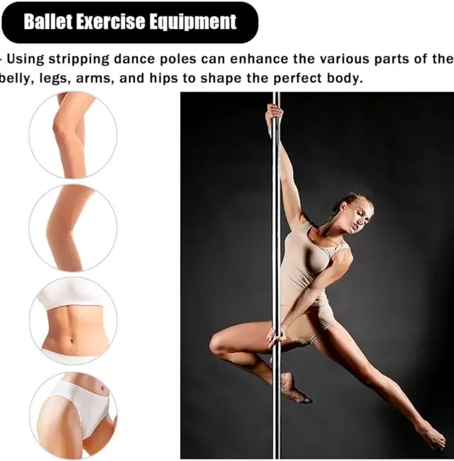 Heavy-Duty Adjustable Dance Pole – Static & Spinning Modes - Photo 5