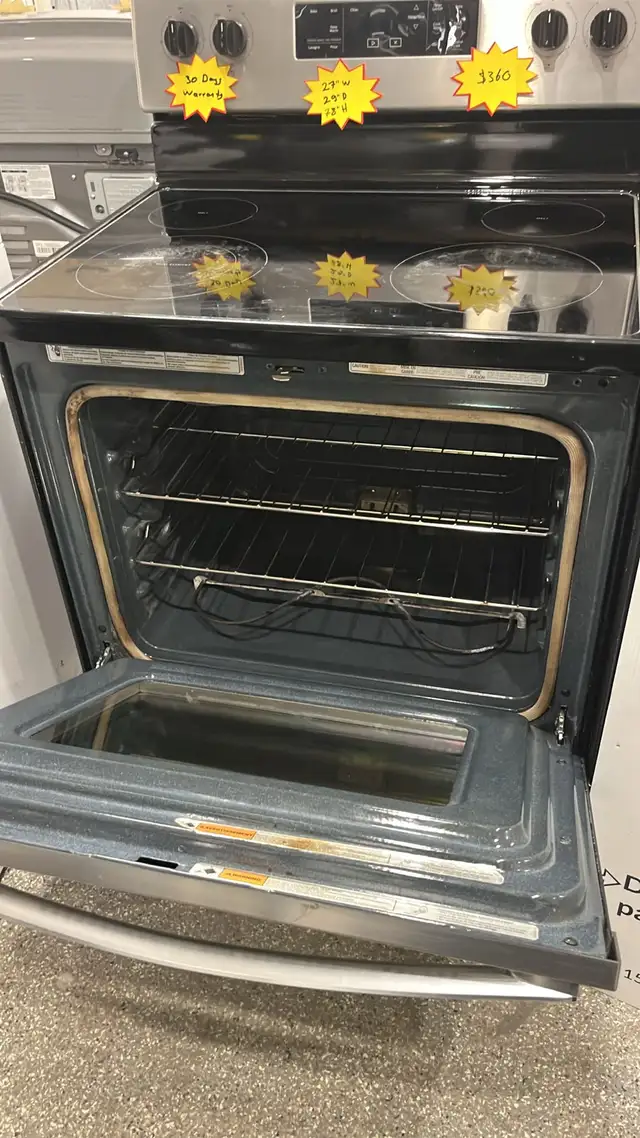 Whirlpool  30" Stainless Stell Glass Top Stove Fully Tested 30 - Photo 5