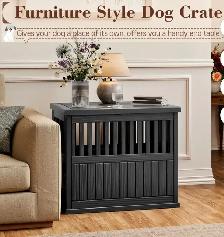 Modern Dog Crate End Table – Decorative Pet Kennel Furniture - Photo 2