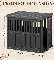 Modern Dog Crate End Table – Decorative Pet Kennel Furniture - Photo 3