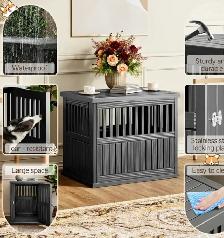 Modern Dog Crate End Table – Decorative Pet Kennel Furniture - Photo 7