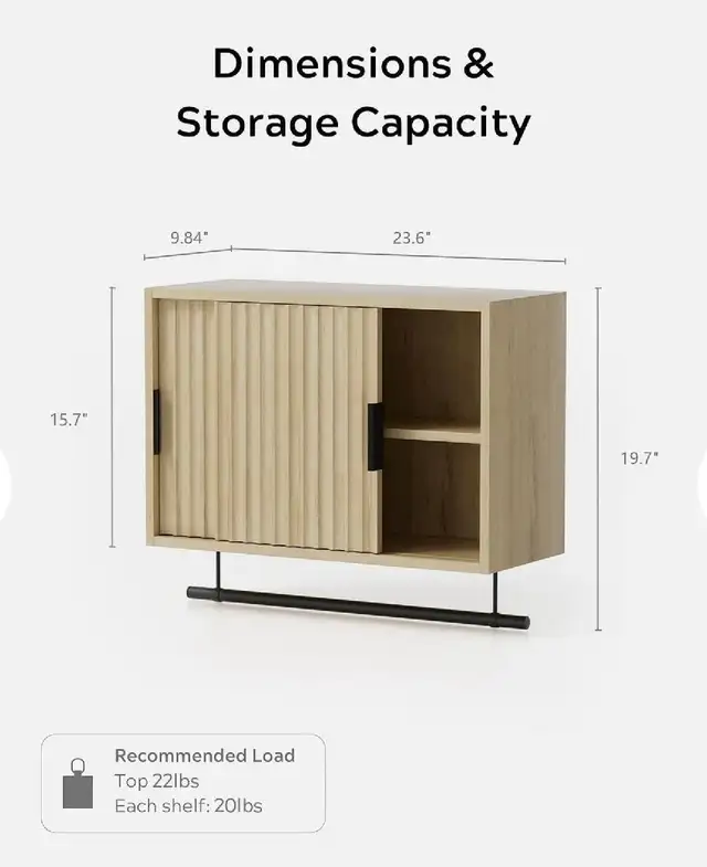 Wall-Mounted Bathroom Storage Cabinet - Photo 2