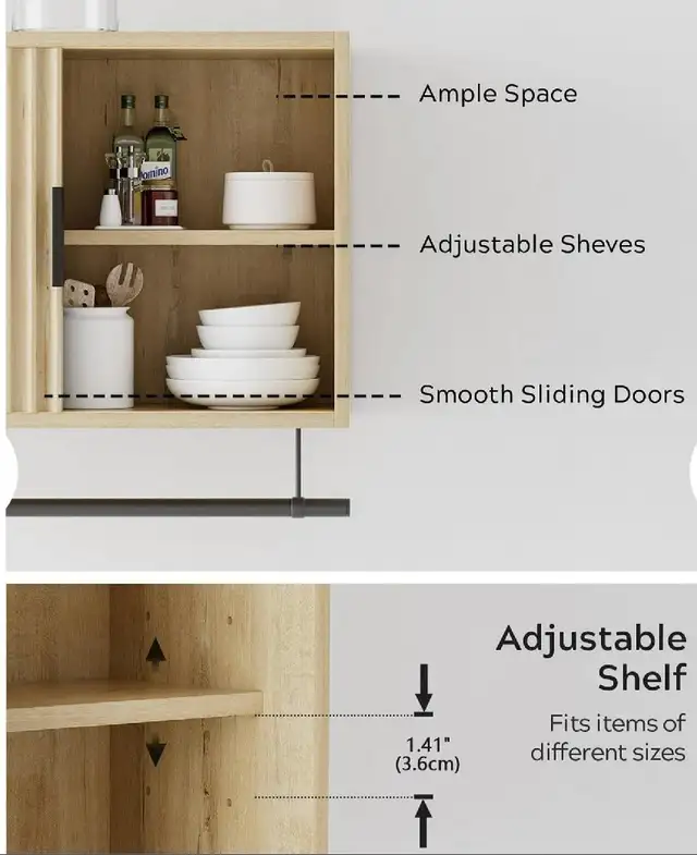 Wall-Mounted Bathroom Storage Cabinet - Photo 3