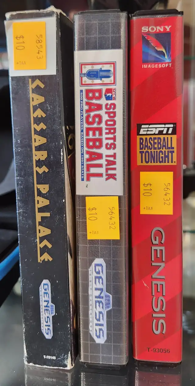 Sega Genesis Games: Street Fighter, Caesars Palace...