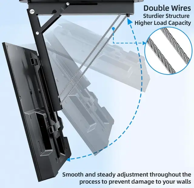 Motorized Ceiling TV Mount – Flip Down Electric Remote Mount - Photo 3