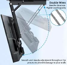 Motorized Ceiling TV Mount – Flip Down Electric Remote Mount - Photo 3
