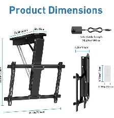 Motorized Ceiling TV Mount – Flip Down Electric Remote Mount - Photo 7