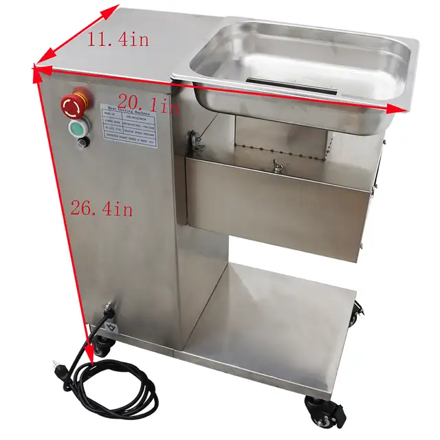 QE Stainless Commercial Meat Slicer w/8mm Blade 161001 - Photo 2