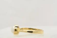 10K PEARL & DIAMOND RING - Photo 4