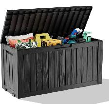 PatioZen 75-Gallon Outdoor Storage Deck Box – Resin