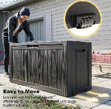 PatioZen 75-Gallon Outdoor Storage Deck Box – Resin - Photo 3
